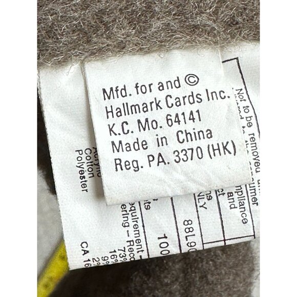 Hallmark Moose Broose Plush Toy Stuffed Animal With Red Plaid Scarf 14" Tall - Picture 4 of 5